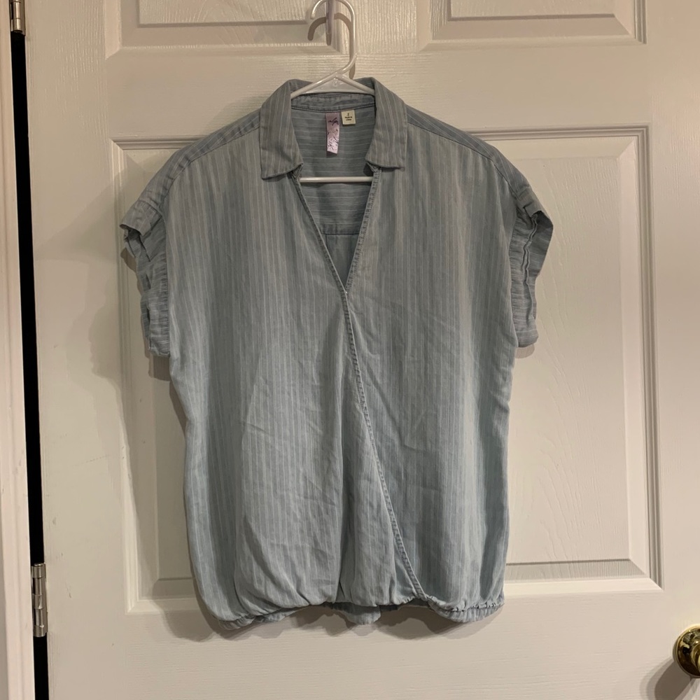 Women’s light blue blouse